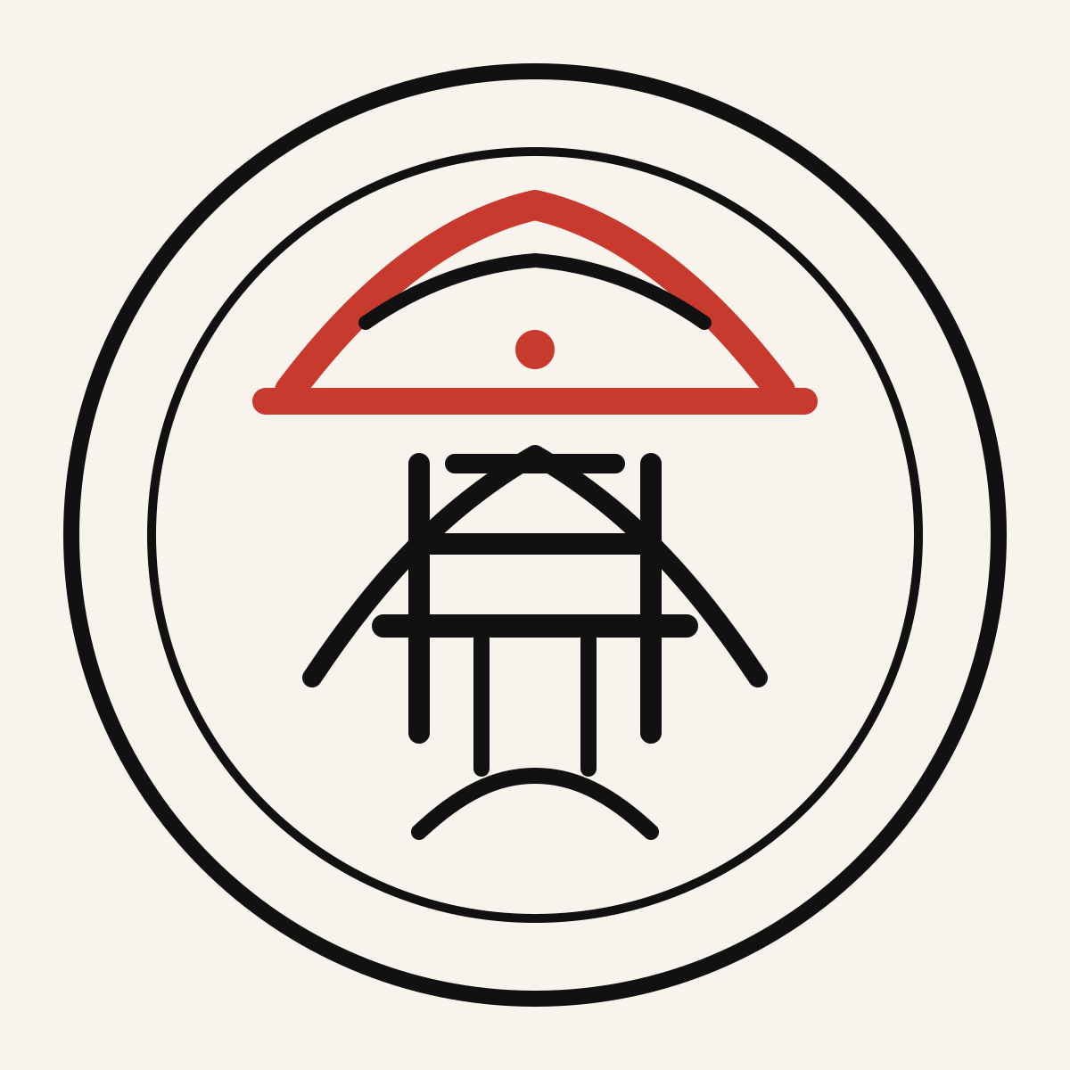 KIKI original crest study for Fushimi Inari Taisha